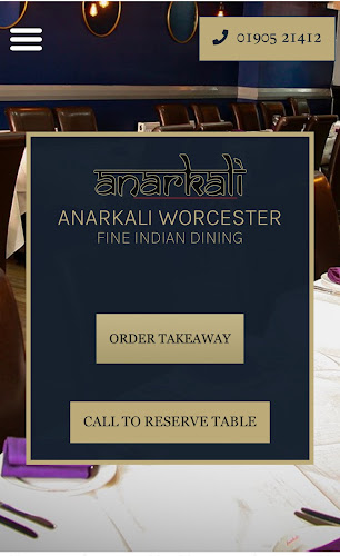 Anarkali Indian Restaurant & Takeaway Worcester - Worcester