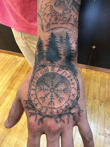 Explore dog and cat tattoo ideas, creative tattoo ideas in Hayward, available at Three Tentacles Tattoo Studio