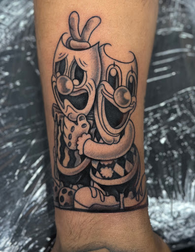 Explore addiction tattoo ideas, creative tattoo ideas in North Hollywood, available at Papa Flash Tattoos