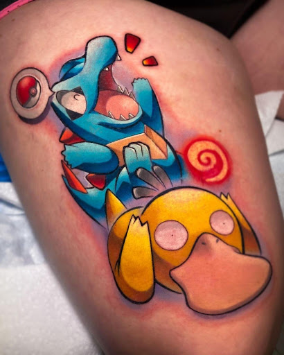 Explore couple initial tattoo ideas, creative tattoo ideas in Kissimmee, available at Fallen Sparrow Tattoo Co