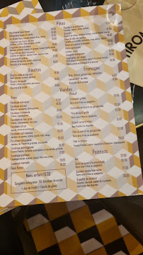 Tirondino à Drancy menu