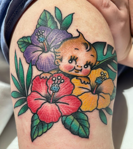 Explore be still tattoo ideas, creative tattoo ideas in Honolulu, available at Skin Deep Tattoo and Piercing Waikiki