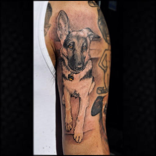 Explore happy tattoo ideas, creative tattoo ideas in San Francisco, available at Dream Masters Custom Tattoos Sweden
