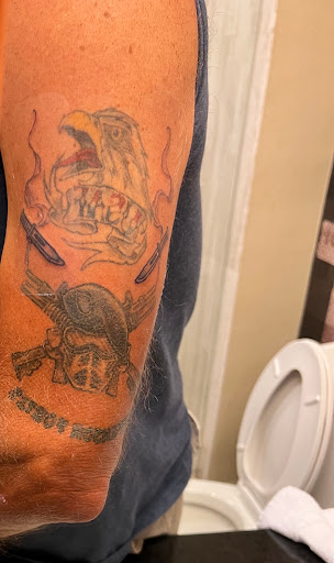 Explore boba fett tattoo ideas, creative tattoo ideas in Nashville, available at Icon Tattoo & Body Piercing