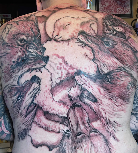 Explore women tattoo ideas back, creative tattoo ideas in Roanoke, available at RailYard INK