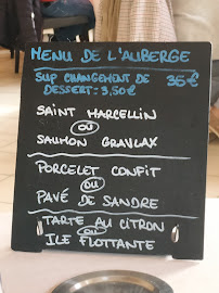L'Auberge Ensoleillée à Peillonnex menu
