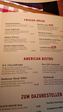 BLOCK HOUSE Ahrensburg à Ahrensburg menu