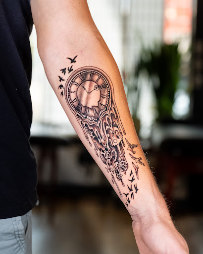 Explore paper airplane tattoo ideas, creative tattoo ideas in Vancouver, available at Hopeless Tattoo & Piercing