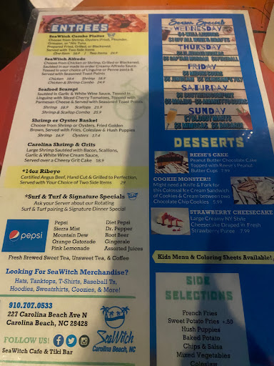 Bar & Grill «SeaWitch Cafe & Tiki Bar», reviews and photos, 227 Carolina Beach Ave N, Carolina Beach, NC 28428, USA