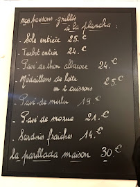 Menu / carte de Restaurant La Mariposa à Ascain