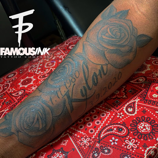 Explore dragonfly flower tattoo ideas, creative tattoo ideas in Hammond, available at Famous Ink, Inc.