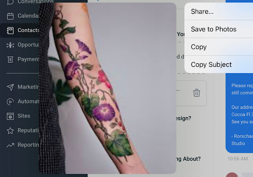 Explore cherubim tattoo ideas, creative tattoo ideas in Cocoa, available at Rorschach Tattoo Shop and Piercing Studio