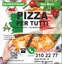Carte du Pizza Per Tutti à Mechernich