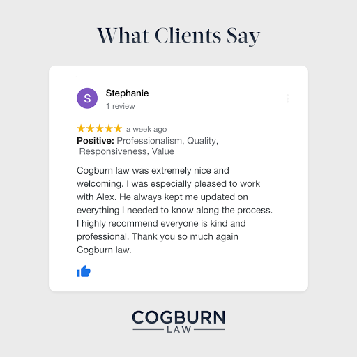 Personal Injury Attorney «Cogburn Law Offices», reviews and photos