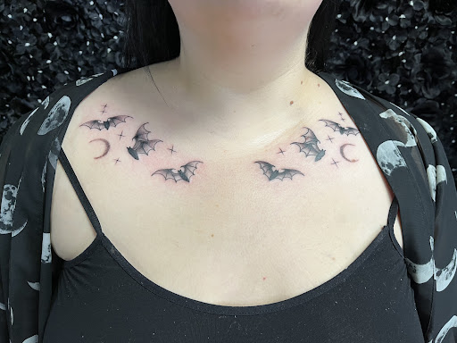 Explore egyptian goddess tattoo ideas, creative tattoo ideas in Houston, available at 333 Tattoo Studio HTX