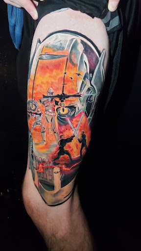 Find cute cat tattoo ideas for your next unique tattoo in Antioch at Flying Dutchman Tattoo