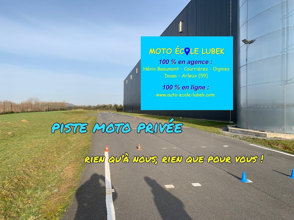 photo de l'auto ecole piste moto privée auto-école Lubek chez motoblouz