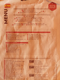 Zeca à Aveiro menu