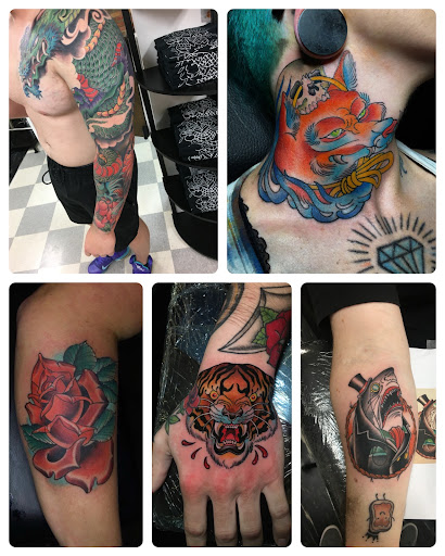 Explore skateboard tattoo ideas, creative tattoo ideas in Charlotte, available at Tattoo Bills Charlotte