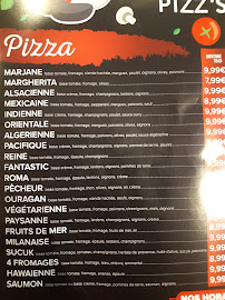 Pizzeria Marjane Pizz's à Strasbourg (la carte)