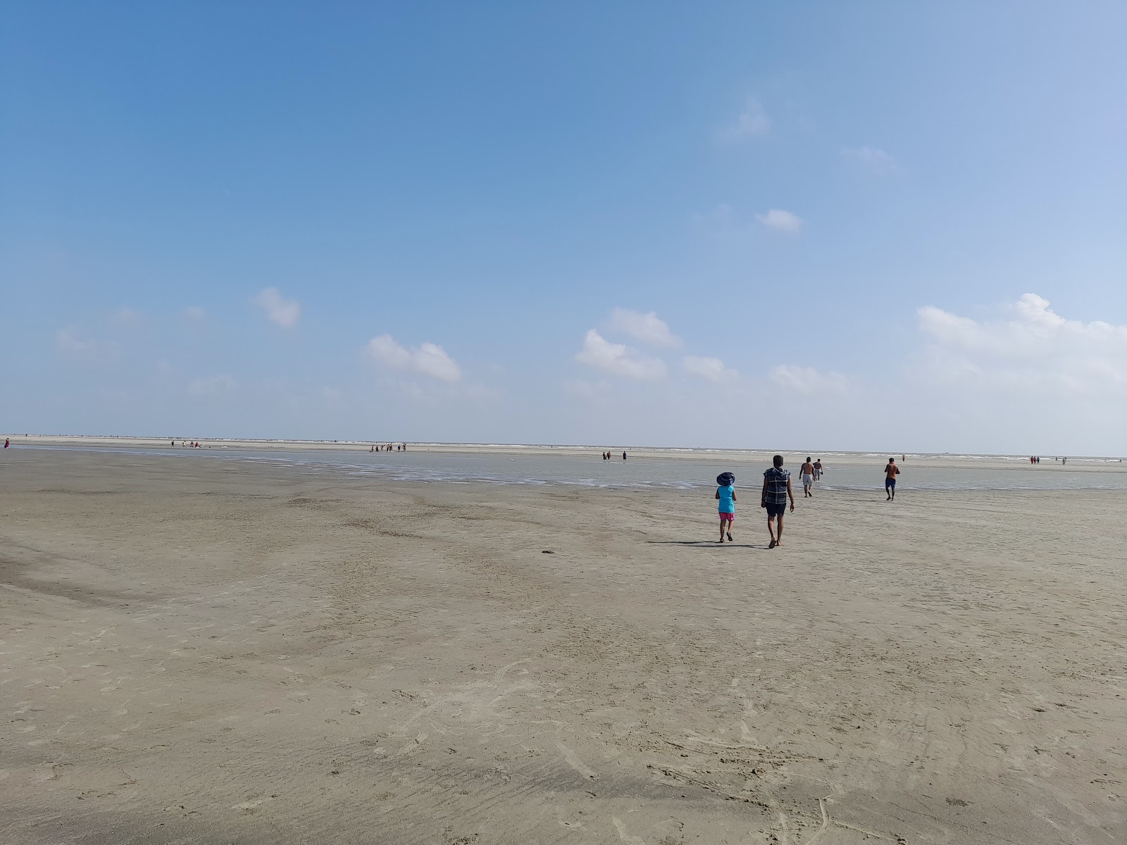 Photo de BakKhali Sea Beach avec droit et long
