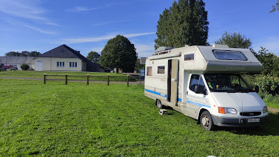 aire de stationnement camping car à Port-Bail-sur-Mer