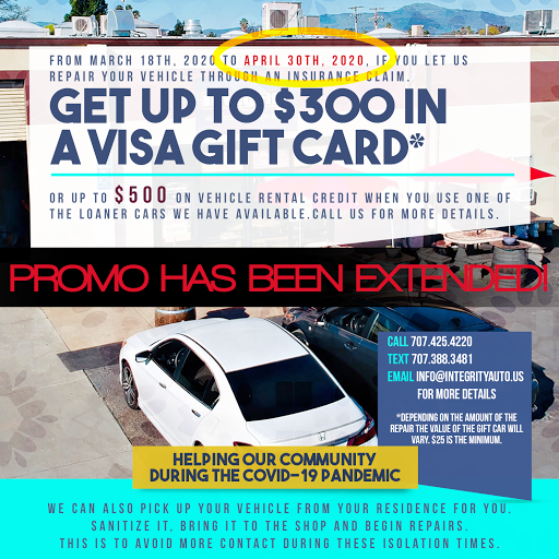 Auto Body Shop «Integrity Auto Collision Center, Inc», reviews and photos, 1891 Woolner Ave Suite C, Fairfield, CA 94533, USA