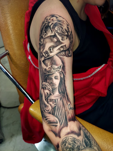 Explore mens tattoo filler ideas, creative tattoo ideas in Odessa, available at Little Dragon Tattoos Studio
