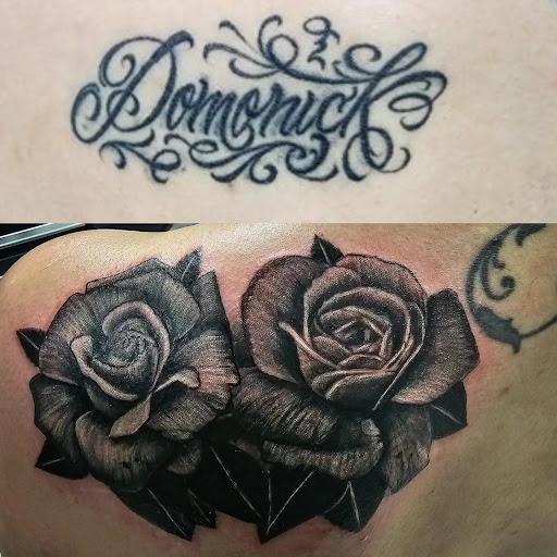 Explore fall leaf tattoo ideas, creative tattoo ideas in Kenosha, available at Kenosha Tattoo Company