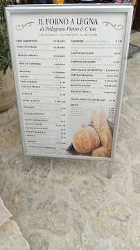 Carte du Il Forno a legna di Pellegrino P. à Custonaci