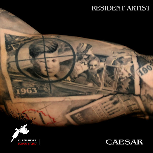 Explore dice tattoo ideas, creative tattoo ideas in Scarsdale, available at Killer Silver Tattoo Studio