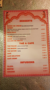 Rajistan-Supra Restaurant à Melun menu