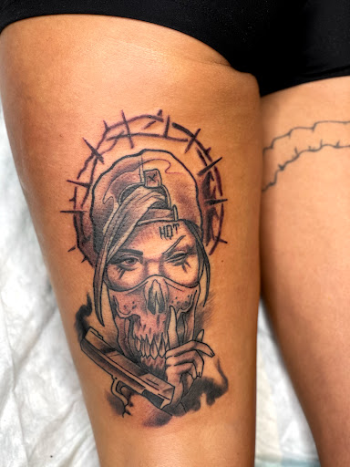 Find tattoo ideas chest for your next unique tattoo in Goose Creek at Red Kirin Tattoo