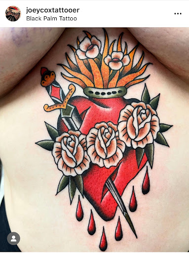 Explore van gogh tattoo ideas, creative tattoo ideas in Orange, available at Black Palm Tattoo