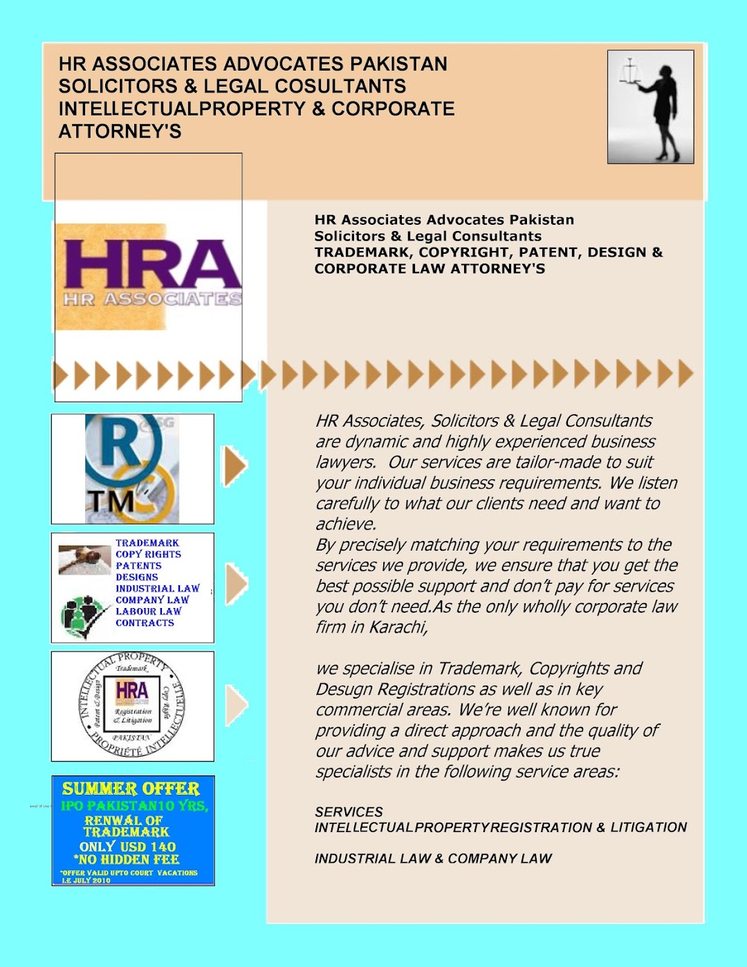 HR Associates Advocates Pakistan - IPR Attorneys