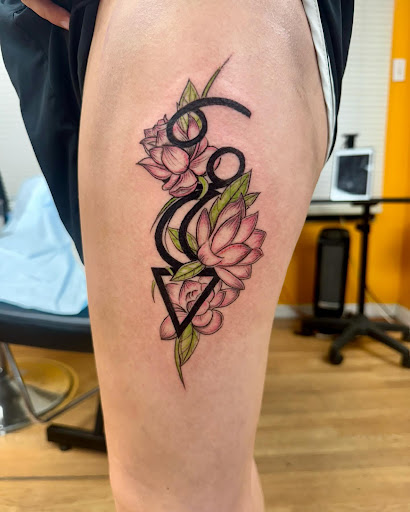 Explore shin tattoo ideas female, creative tattoo ideas in Ambler, available at Tattoo GalaxyAmbler Piercing & Custom Tattoos
