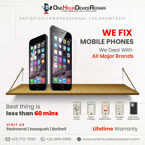 Mobile Phone Repair Shop «One Hour Device Repair Inc.», reviews and photos, 7867 Leary Way NE, Redmond, WA 98052, USA