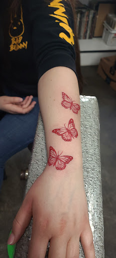 Explore australian shepherd tattoo ideas, creative tattoo ideas in Garden Grove, available at Dr. Tattoo Studio