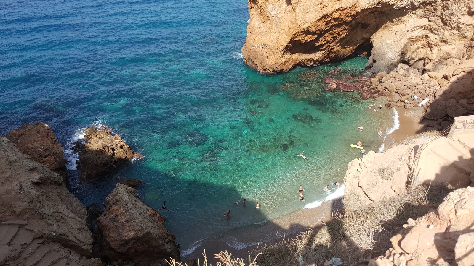 Fotografija Plage Chaabi z turkizna čista voda površino