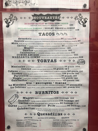 Restaurant mexicain Toloache à Paris (la carte)