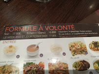 Sashimi bar à Paris menu