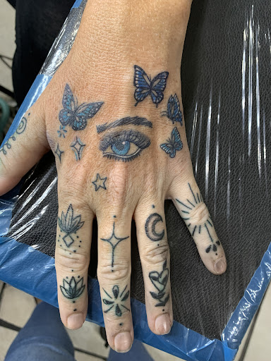 Explore gap filler tattoo background shading ideas, creative tattoo ideas in Bronx, available at Tattoo Kingdom