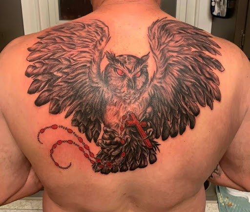 Explore chaos tattoo ideas, creative tattoo ideas in Mayodan, available at Bleeding Ink Tattoo