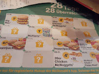 Restauration rapide McDonald's à Berlin - menu / carte