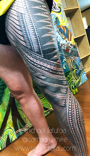 Explore blue flame tattoo ideas, creative tattoo ideas in Tampa, available at Sacred Tatau