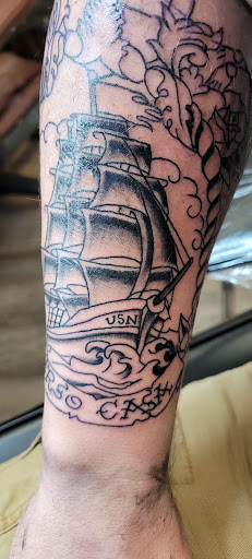 Explore shih tzu tattoo ideas, creative tattoo ideas in Virginia Beach, available at Sandbridge Tattoo