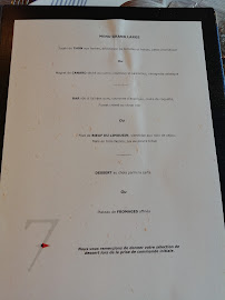 Menu / carte de Restaurant Les 7 Mers à Saint-Malo