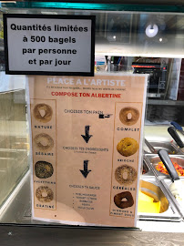 Menu du BAGELSTEIN Paris Le Louvre - Bagels and fresh pastries à Paris