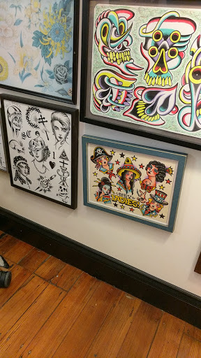 Explore western cowgirl tattoo ideas, creative tattoo ideas in Jamaica Plain, available at Fat Rams Pumpkin Tattoo