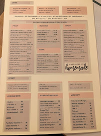 Restaurant indien moderne Cinnamon à Paris - menu / carte